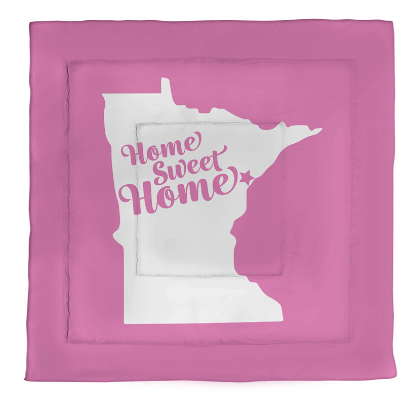 Duluth Polyester Comforter, Twin Comforter, Pink
