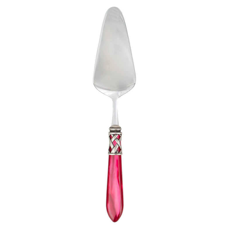 Aladdin Cake Server, Antique Raspberry