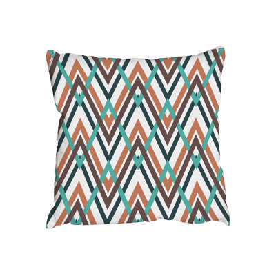 Indoor / Outdoor Chevron Square Throw Cushion