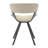 Hozaifa Upholstered Dining Chair With Curved Open-Back Design And Powder-Coated Iron Legs Twedt Collection-1130399067-1117490820