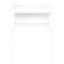 Table d'appoint blanche avec rangement et construction stable pour un métal polyvalent