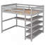 Lit mezzanine double avec tablettes de rangement et bureau sous le lit-1016178320-1016178323