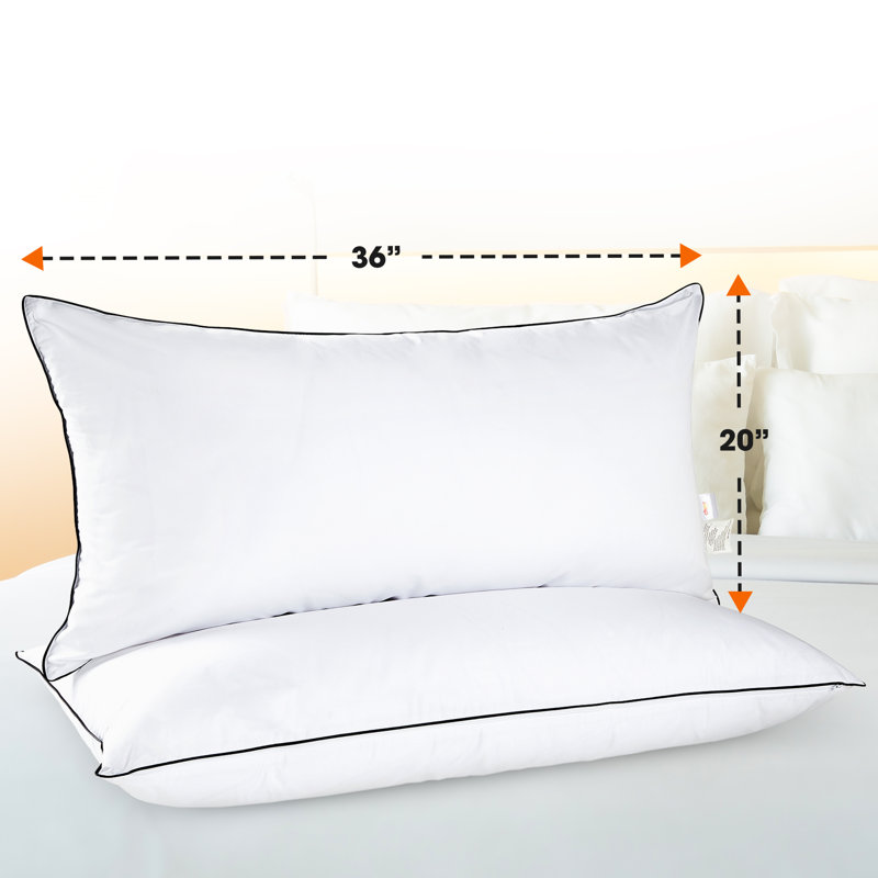 Coussin Cheer, Très grand oreiller: 20 po x 36 po