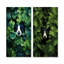Ensemble de 2 reproductions d'art sur toile, "Green Playful"-599881866-599881869