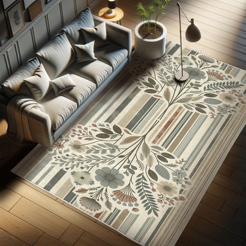 Machine Printed 152cm X 76cm Area Rug