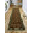 Custom Size Anti-Slip Low Profile Loop Pile Pet Paw and Bone Green and Brown Design Runner Rug-756519051