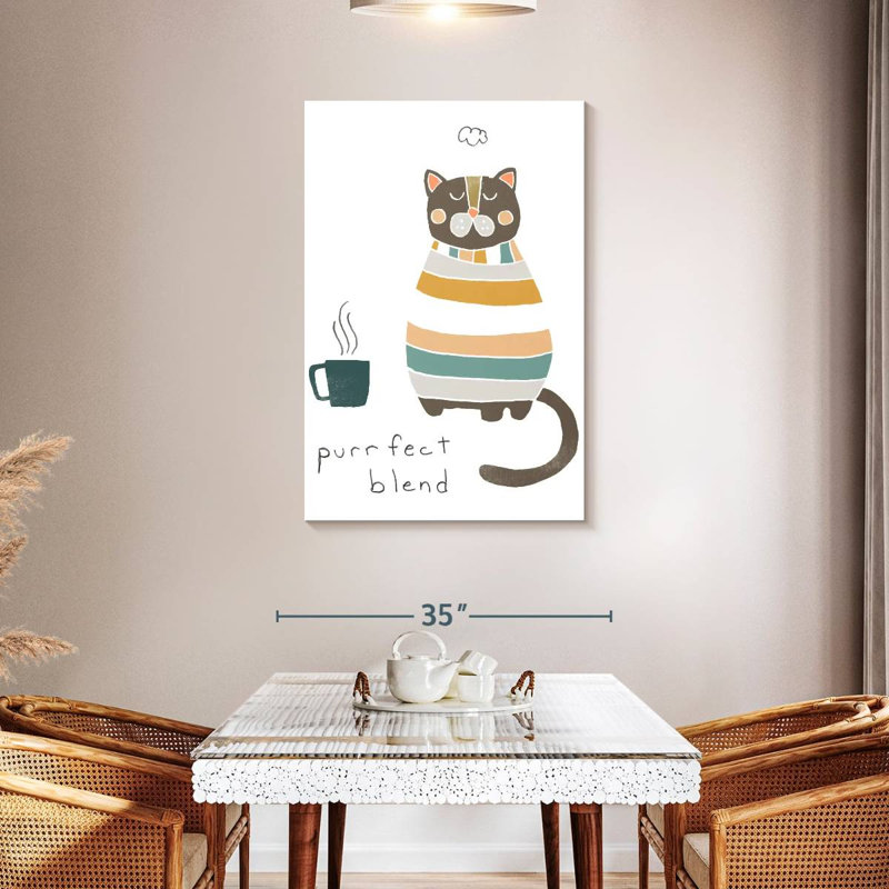 Brampt Coffee Cats I, 45" H x 30" W