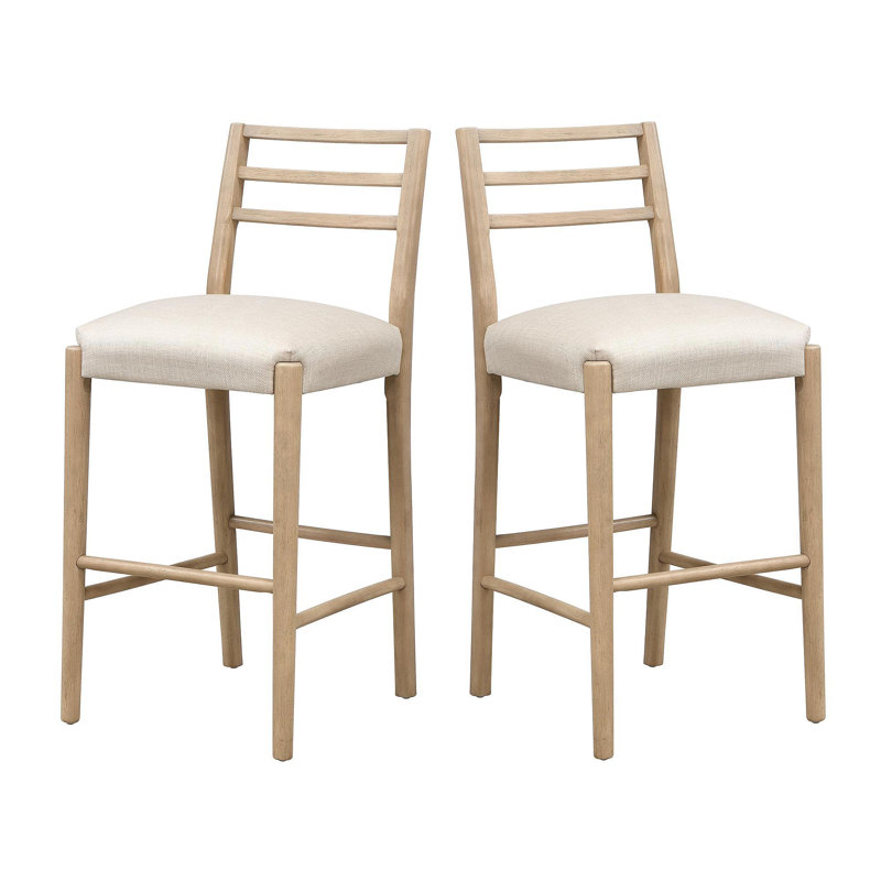 Tabouret de bar avec dossier échelle (ensemble de 2), Tabouret de bar (siège d'une hauteur de 30 po)