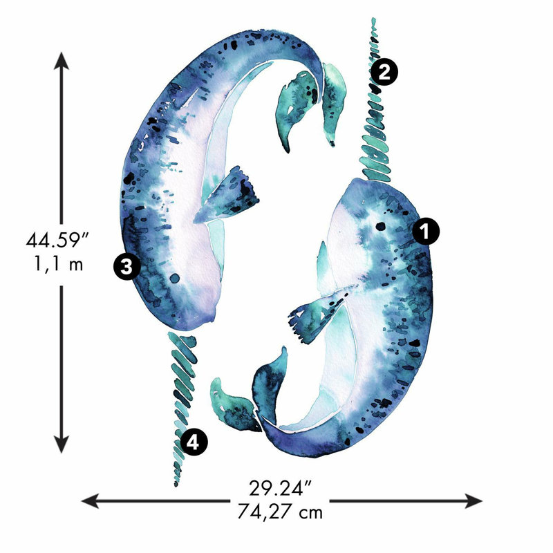Adhésif décoratif Catcoq Narwhal