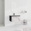 Meuble-lavabo mural avec lavabo en céramique, porte à fermeture en douceur, meuble-lavabo pour la maison, appartement