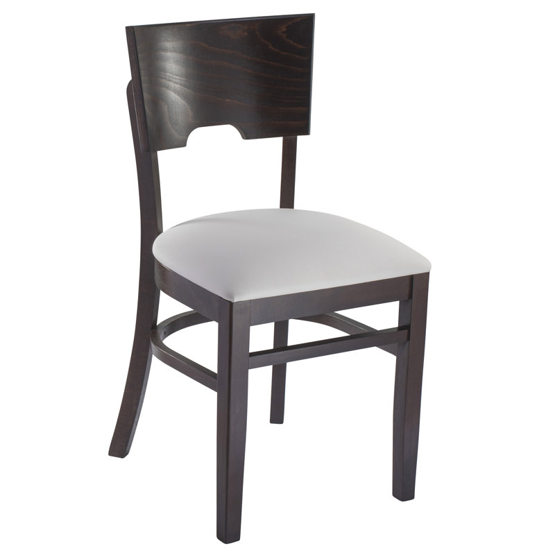 Chaise de salle à manger rembourrée Moison, Noyer