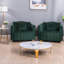 Fauteuil demi-tonneau moderne surdimensionné en velours pivotant