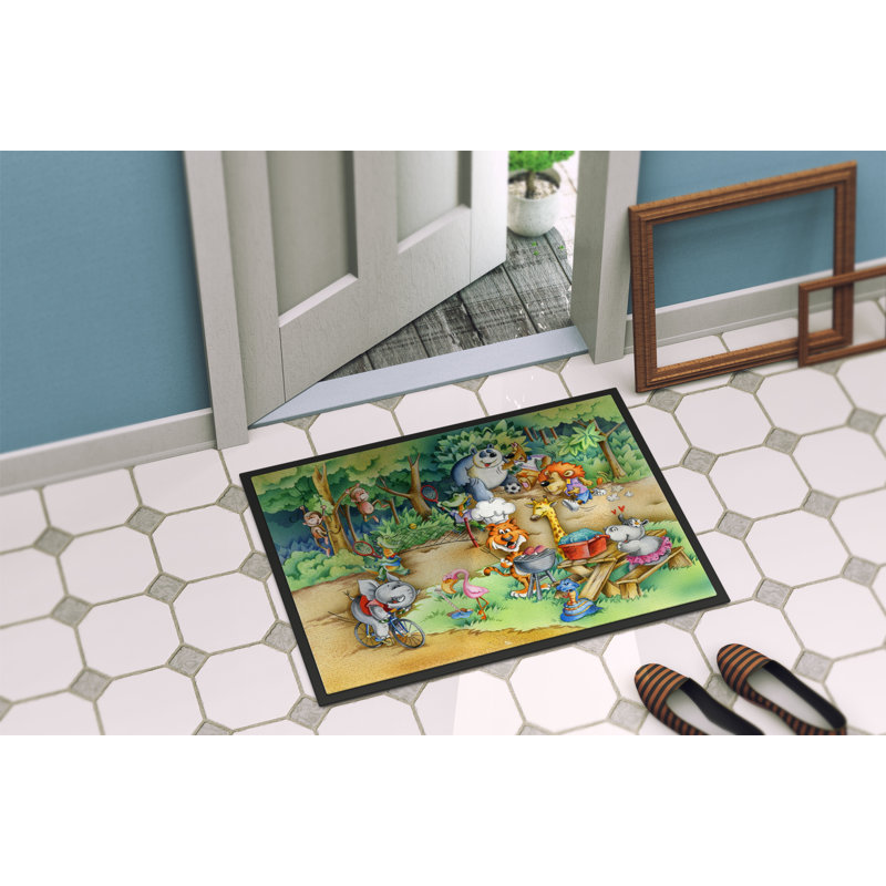 Animals Outdoor Doormat, Rectangle 2' x 3'