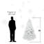 Arbre de Noël 9 pi avec fil mémoire, arbre en PVC à charnière 1910 pointes, assemblage facile pour la décoration intérieure des Fêtes-118095018