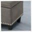 Rangement sophistiqué: repose-pieds contemporain en microfibre
