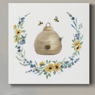 Bumble Bee Hive - impression sur toile tendue