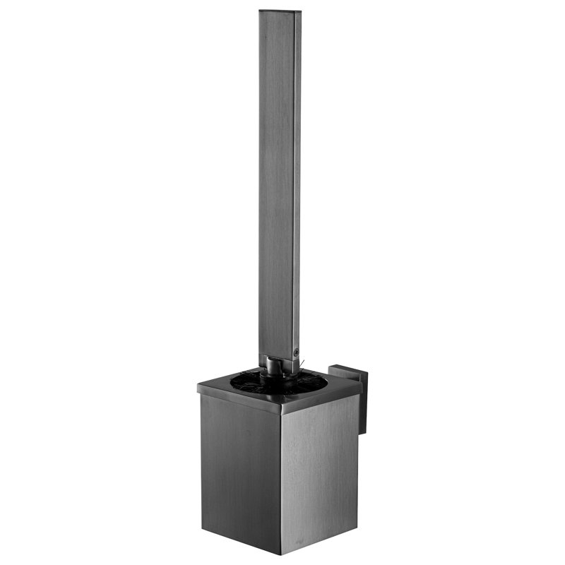 Edge Wall-Mounted Toilet Brush & Holder, Black
