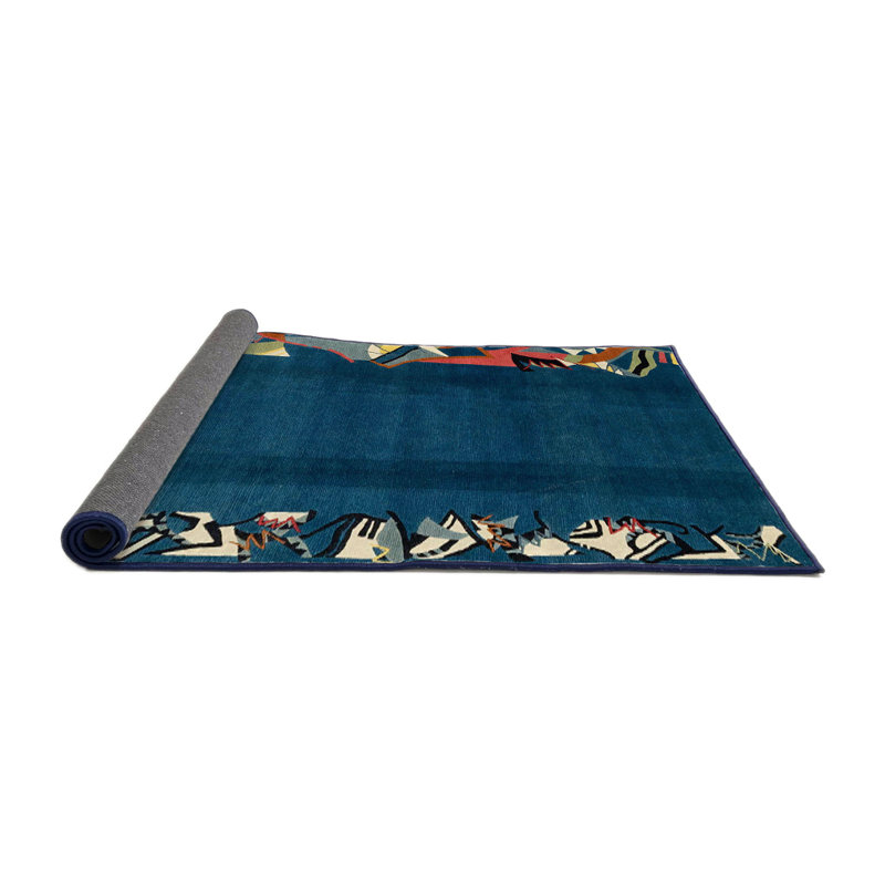 Milahni Abstract Multi Area Rug, Square 5'