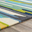 Tapis intérieur / extérieur vert / jaune / mauve rayé à la main Dixfield-1841584113