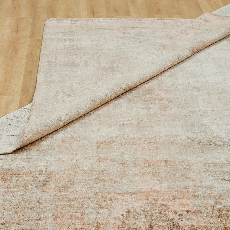 Elements Sandstone Beige Handmade Area Rug, Rectangle 7'6" x 9'6"