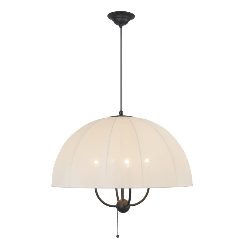 Crosby Pendant, Black, 91" H x 24.13" W x 24.13" D