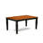 5 Piece Dinette Set for 4 Includes a Rectangle Dining Table with Butterfly Leaf and 4 Dining Room Chairs, Black & Cherry-22133857-49667107