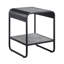 Table de bout en béton gris et noir | Idée de cadeau