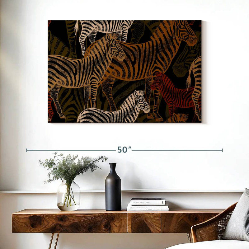 Brampt African Zebras Pattern, 26" H x 39" W