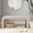 Charming Boucle Waterfall Bench For Stylish Spaces And Relaxation.-1232834877