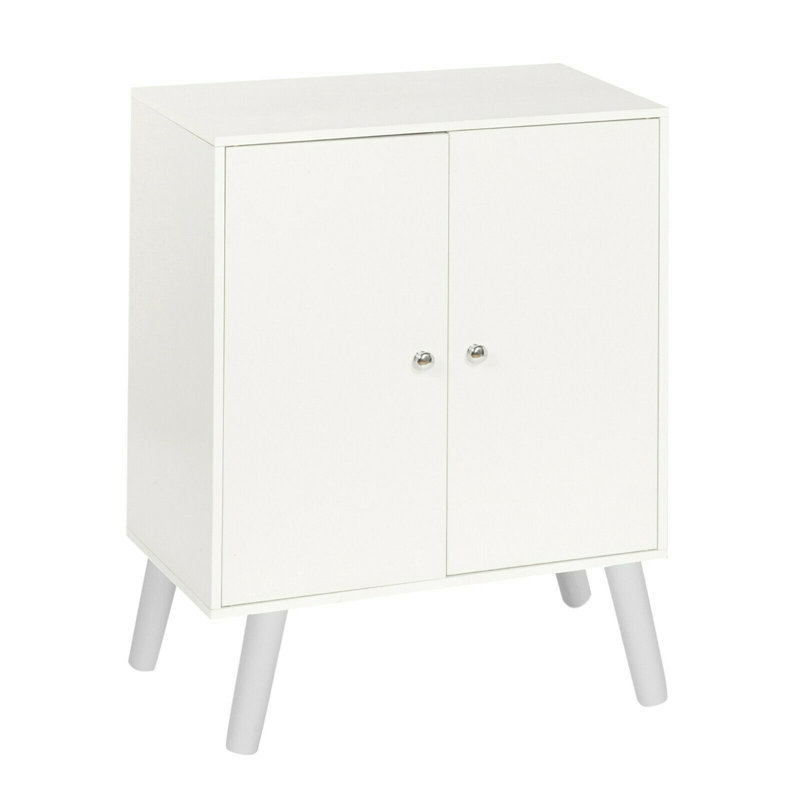 Rachal 80cm H x 60cm W Standard Bookcase, White/White/Beech