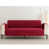 Velours de polyester rouge est en rupture de stock