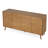 Frankie Mid-Century Modern Wood Sideboard With Wavy Textured Doors And Adjustable Shelves