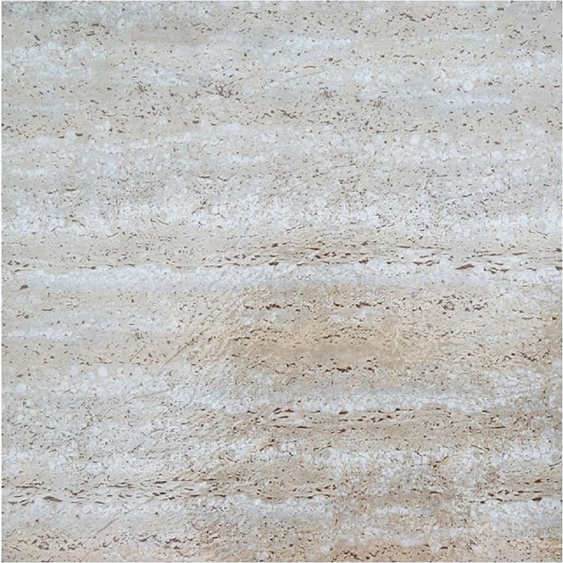 Woven Trends Tivoli Self Adhesive Vinyl Floor Tiles, 45 Pcs, 12" X 12", Travertine Marble