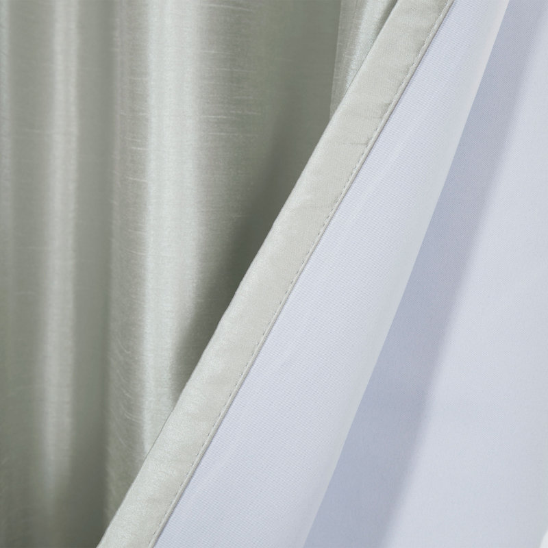 Bicester Blackout Curtain Single Panel, Dark Gray/Gray