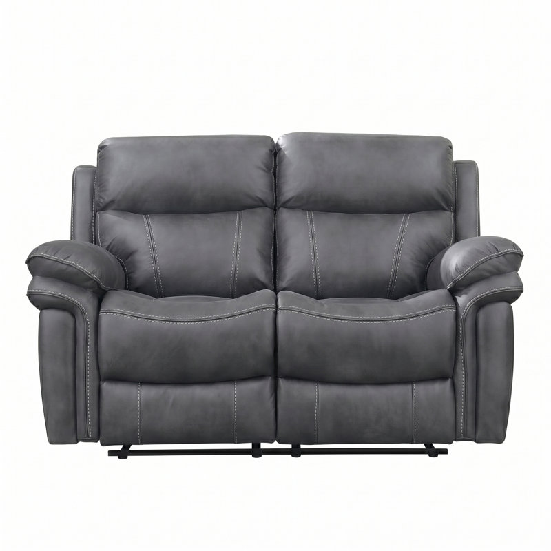 Adalynn Permian Seater Reclining Sofa, Charcoal Grey, 2