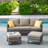 Nazime 74.02" Wide Outdoor Wicker Patio Sofa with Cushions and Ottomans-1559107414-1547089568