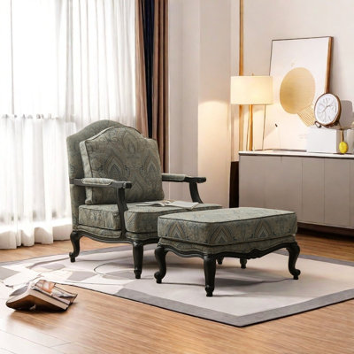 Chaise en bois durable à dossier large