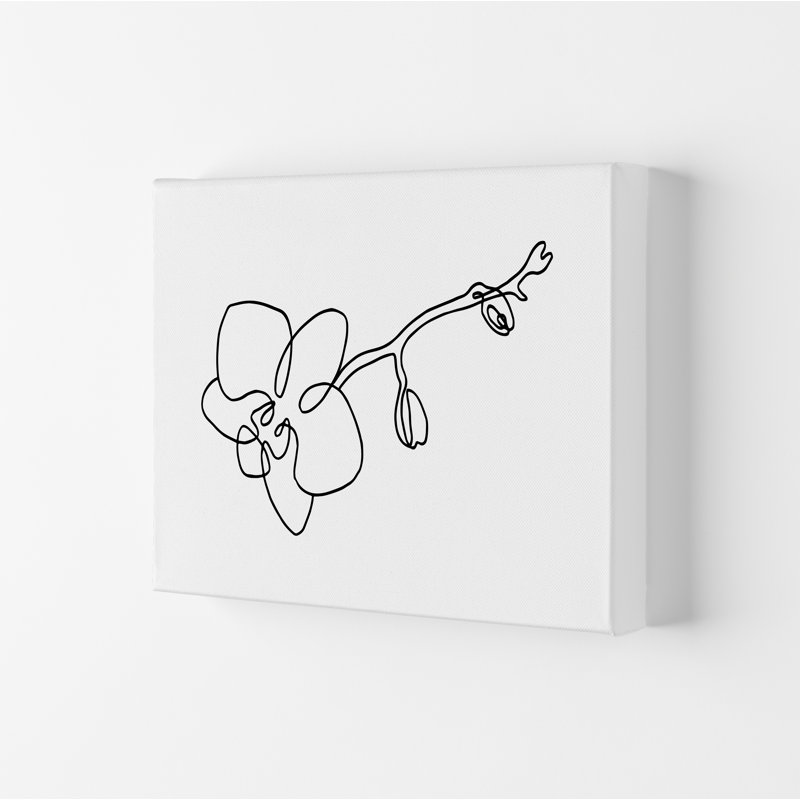 Orchid - Print, 84.1cm H x 59.4cm W x 4cm D, Wrapped Canvas