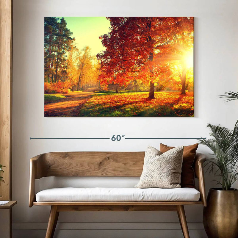 Coucher de soleil d'automne Alvord, H 34 po x l 51 po