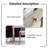 39.37"Gray Solid Wood Ash Vanity With a Mirror and Vanity stool