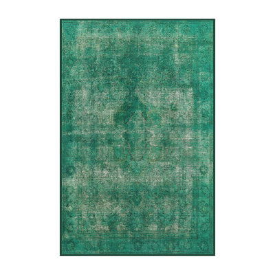 Tapis vert de style oriental