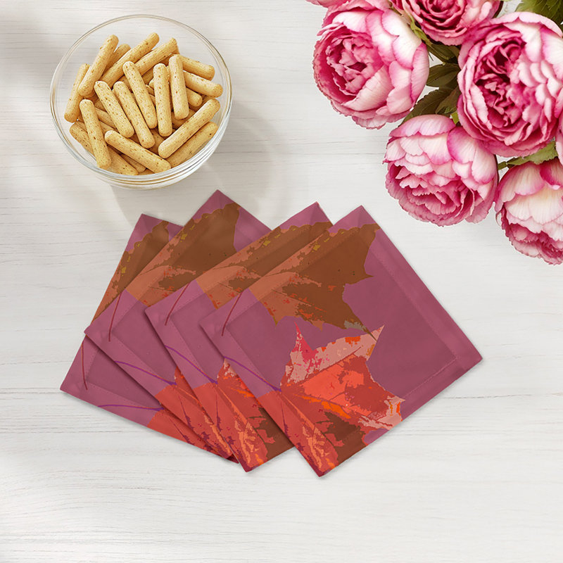 Square Napkins, Mauve