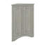 Armoire de rangement triangulaire pour salle de bain avec tablettes réglables, armoire de plancher autoportante-525799381