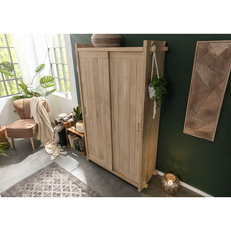2 Door Solid Wood Wardrobe
