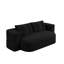 Canapé-lit pliable 78,7 po 2-en-1 avec couverture et 2 coussins, siège moelleux en velours côtelé-2034293094