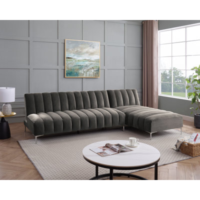 Decato Upholstered Sleeper Corner Sofa 