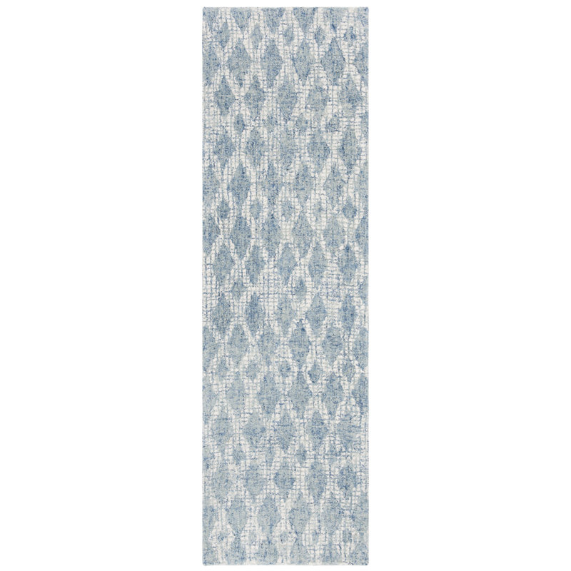 Eubank Tufted Wool Performance Geometric Rug, Runner 2'3" x 8'