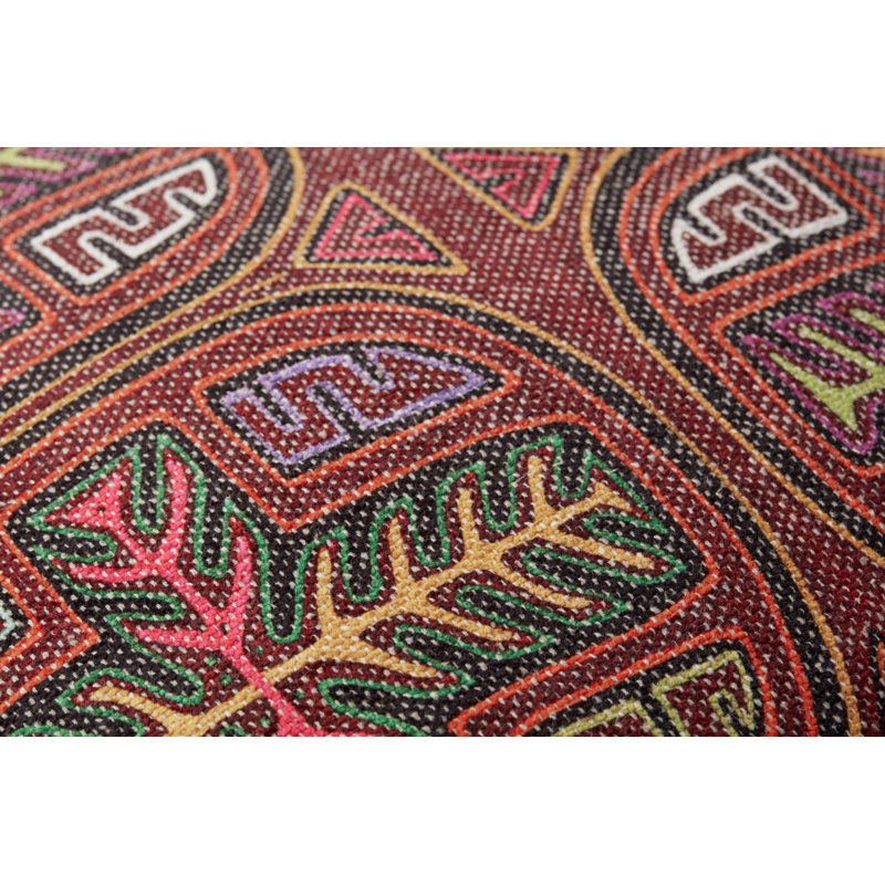 Abstract Throw Pillow, Down Blend, 22" H x 22" W x 6" D
