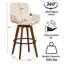 Tabourets de comptoir pivotants modernes (ensemble de 3)-838684084-838684075-838684074