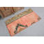 Tapis turc Oushak tissé à la main avec des tons orange vif parfait pour les murs et les planchers de chambre à coucher